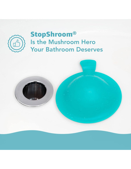 Tapón de Drenaje Universal StopShroom Aqua 15.24 cm Tapón de Drenaje Universal StopShroom Aqua 15.24 cm