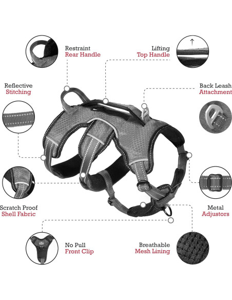 Arnés para Perros Tuff Pupper Ajustable y Acolchado Arnés para Perros Tuff Pupper Ajustable y Acolchado