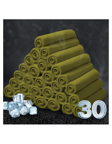 Toalla de Enfriamiento Honoson 30 Unidades Microfibra Verde Militar