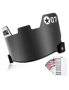 Visera para Casco de Fútbol Copkim con Pegatinas y Clips