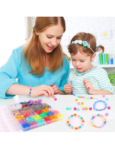 Kit de Fabricación de Pulseras DULEFUN - Cuentas Brillantes y Luminiscentes