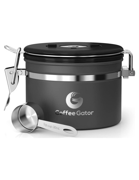Contenedor de Café Coffee Gator Acero Inoxidable 11oz Gris Contenedor de Café Coffee Gator Acero Inoxidable 11oz Gris