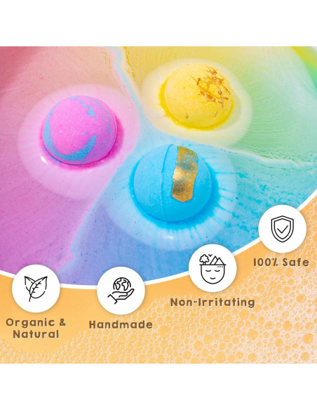 Juego de Bombas de Baño NARBERRY, 12 Piezas, Aromas Relajantes Juego de Bombas de Baño NARBERRY, 12 Piezas, Aromas Relajantes