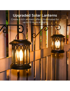 Linternas Solares WdtPro 2 Paquete LED Impermeables 2