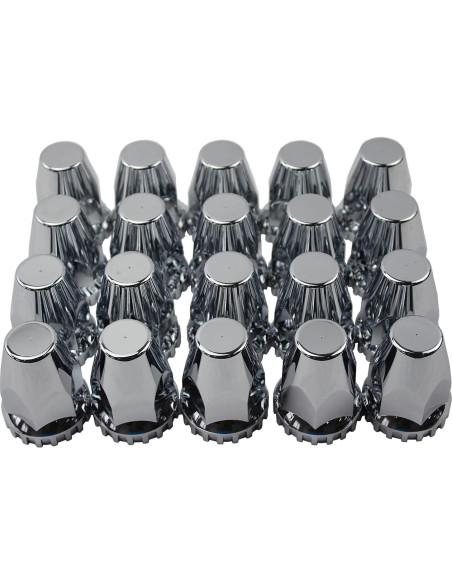 Cubiertas de Tuerca de Perno Estándar JIUXI 33mm Cromadas - 20 Pzas Cubiertas de Tuerca de Perno Estándar JIUXI 33mm Cromadas - 20 Pzas