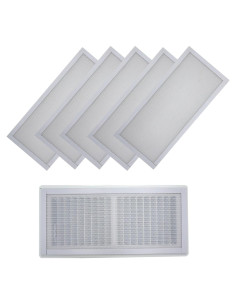OLA MODERNA - Funda de Pantalla Magnética para Ventilación 5-Pack 5x11" Blanco