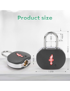 Candados de Equipaje TSA 3 Pack dwoyow con Etiquetas 2