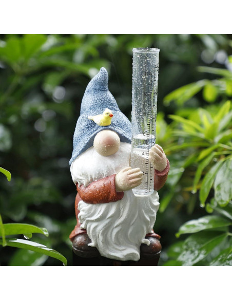 Medidor de Lluvia Gnome FORUP, Estatua Decorativa 20 cm Medidor de Lluvia Gnome FORUP, Estatua Decorativa 20 cm
