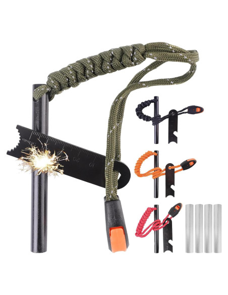 Kit de Inicio de Fuego Zhuoquan 4 Varillas Impermeables Kit de Inicio de Fuego Zhuoquan 4 Varillas Impermeables