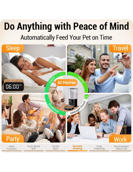 Comedero Automático Frienhund 5L WiFi para Gatos y Perros Comedero Automático Frienhund 5L WiFi para Gatos y Perros