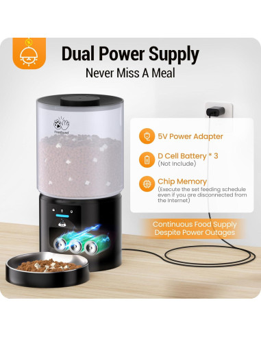 Comedero Automático Frienhund 5L WiFi para Gatos y Perros