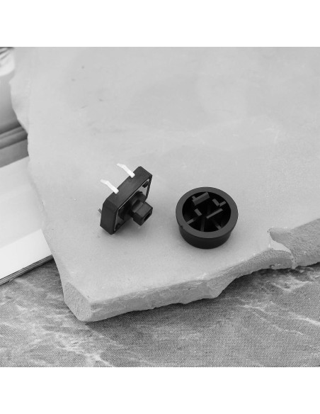 25 Micro Interruptores 4Pin Auto-reinicio OTOTEC Negro 12x12mm 25 Micro Interruptores 4Pin Auto-reinicio OTOTEC Negro 12x12mm