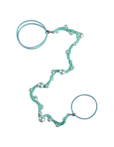 Lazos de Pelo de Perlas DAOSUN Aqua 40.64 cm para Mujeres Lazos de Pelo de Perlas DAOSUN Aqua 40.64 cm para Mujeres
