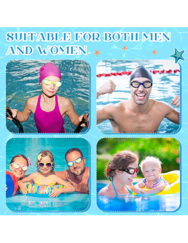 Paquete de 12 Gafas de Natación Xuhal Antivaho y Sin Fugas