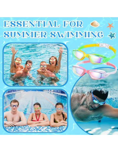 Paquete de 12 Gafas de Natación Xuhal Antivaho y Sin Fugas Paquete de 12 Gafas de Natación Xuhal Antivaho y Sin Fugas