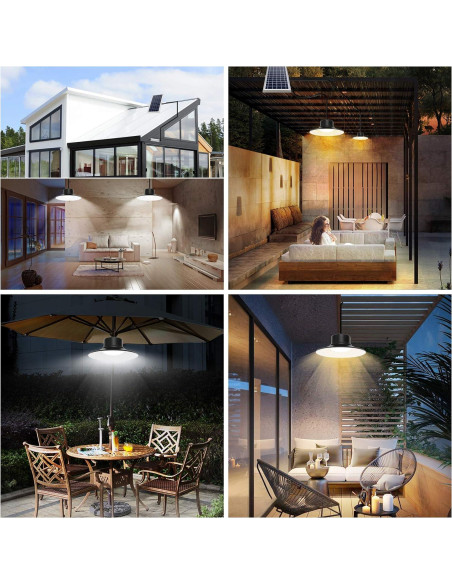 Luces Solares NIORSUN LED 2 Paquete 3 Colores Regulables Luces Solares NIORSUN LED 2 Paquete 3 Colores Regulables