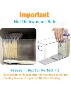 Contenedor de Almacenamiento de Leche Materna Ugotfeels - 2 Piezas Gris 2