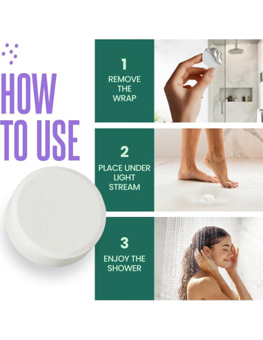 Bombas de Ducha Aromaterapia Cleverfy Eucalipto 6 Tabletas