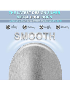 Cuerno de Zapato de Metal ZOMAKE 19 cm Portátil para Viaje 2