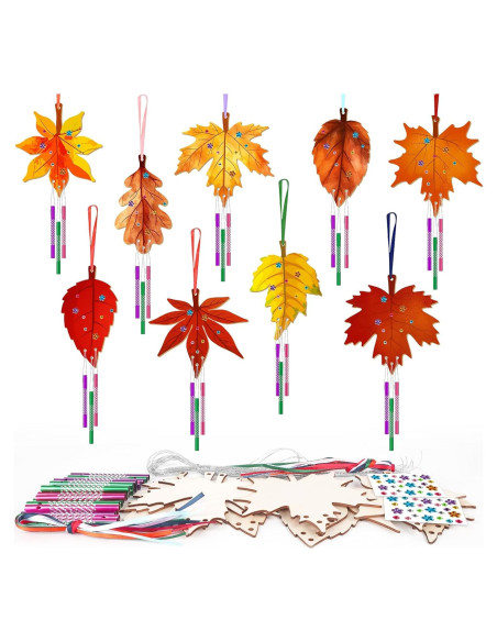 Kit de Campana de Viento de Madera Sealmic Otoño 27 Tubos Kit de Campana de Viento de Madera Sealmic Otoño 27 Tubos