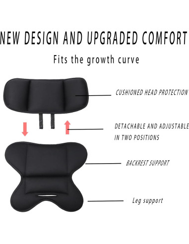 Inserto para Bebés RYXCGXJ para Asientos Doona y Chicco - Negro
