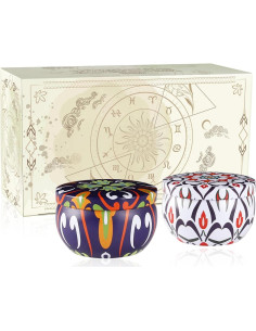 Paquete de 2 Velas Aromáticas Fclayvts - Cera de Soja Natural 2