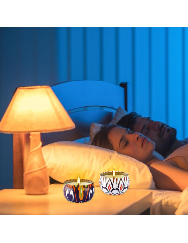 Paquete de 2 Velas Aromáticas Fclayvts - Cera de Soja Natural