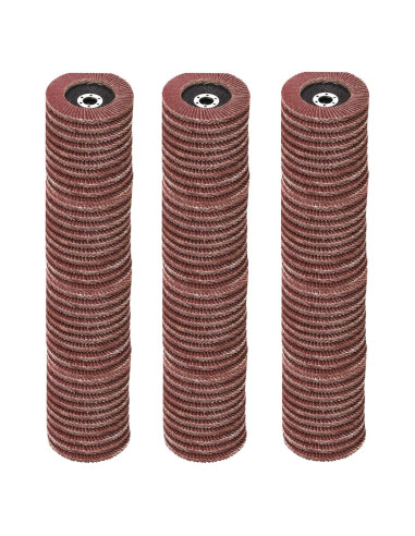 Discos de Aleta 120 Piezas 11.43 cm Abrasivos Aluminio