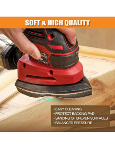 Almohadillas de Lijado POLIWELL 12 Agujeros 5P para Lijadora Mouse 2