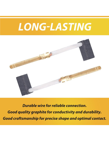 Paquete de 10 Cepillos de Carbón JUXIANG 445861-03/25 para Dewalt