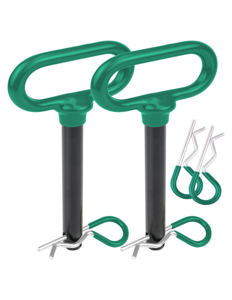 Pasador de Enganche Wellmax 5/8" x 11.4 cm con 4 Clips R Verde Pasador de Enganche Wellmax 5/8" x 11.4 cm con 4 Clips R Verde