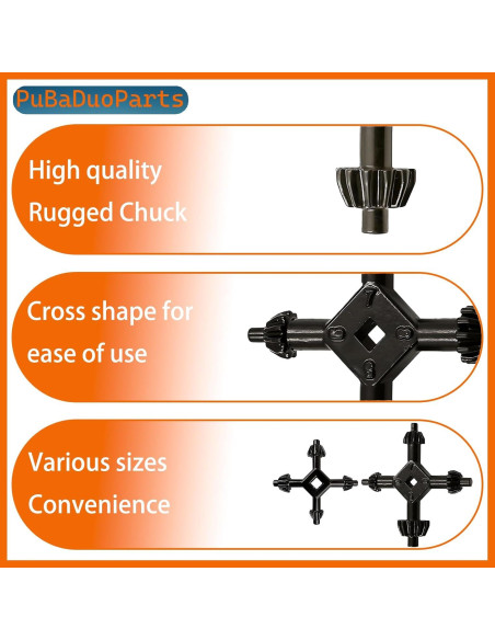 Juego de Llaves de Mandril 4-en-1 JuYangDa, 8 Tamaños Juego de Llaves de Mandril 4-en-1 JuYangDa, 8 Tamaños