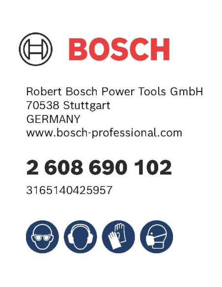 Cincel de Espada Bosch 2608690102 SDS-Plus 25cm x 60mm Cincel de Espada Bosch 2608690102 SDS-Plus 25cm x 60mm