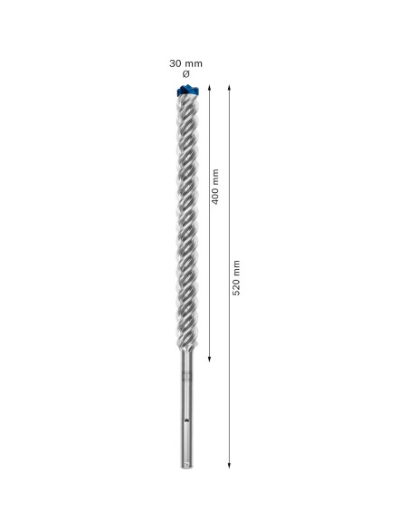 Broca de Martillo Bosch EXPERT SDS max-8X 30 mm x 520 mm Broca de Martillo Bosch EXPERT SDS max-8X 30 mm x 520 mm