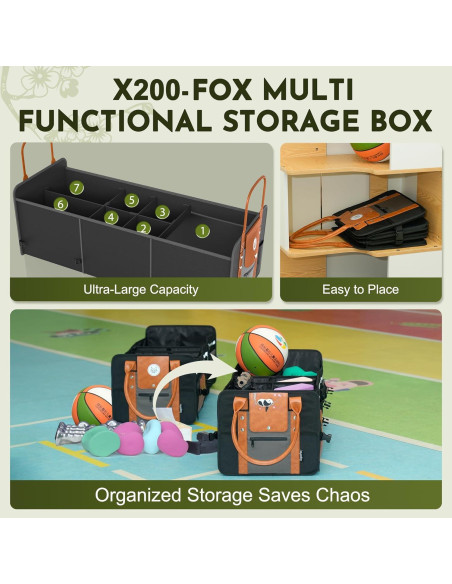 Organizador de Maletero Plegable SugarFox 95L con Compartimento para Zapatos Organizador de Maletero Plegable SugarFox 95L con Compartimento para Zapatos