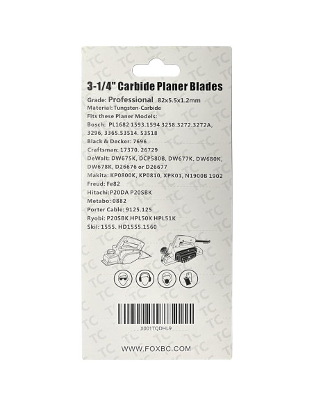 Cuchillas de Afilado TCT 82mm HZ - Reemplazo para Makita, Bosch, DeWalt, 10 Paquete Cuchillas de Afilado TCT 82mm HZ - Reemplazo para Makita, Bosch, DeWalt, 10 Paquete