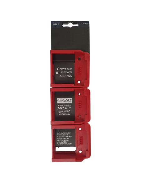 Soporte de Batería StealthMounts para Bosch 18V - 6 Piezas Soporte de Batería StealthMounts para Bosch 18V - 6 Piezas