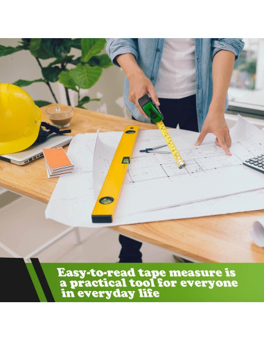 Xinnun 20 Cintas Métricas Retráctiles 3.5m Verde ABS