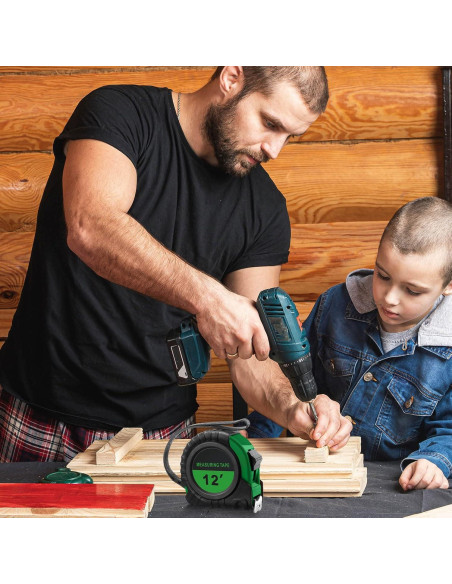 Xinnun 20 Cintas Métricas Retráctiles 3.5m Verde ABS