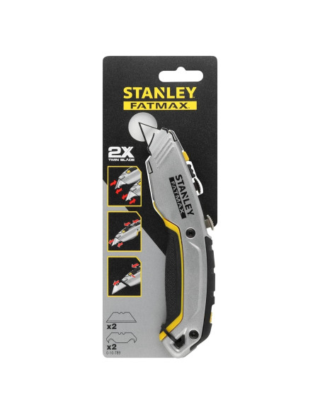 Cuchillo Snap Off Stanley 0-10-789 2 en 1 Acero Inoxidable Cuchillo Snap Off Stanley 0-10-789 2 en 1 Acero Inoxidable