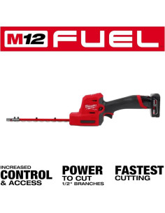 Cortadora de Setos Milwaukee M12 FUEL 8" 12V con Batería 2