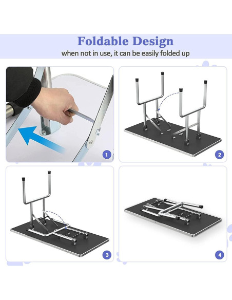 Mesa de Aseo Plegable Enweichang para Perros 91cm Negra Mesa de Aseo Plegable Enweichang para Perros 91cm Negra