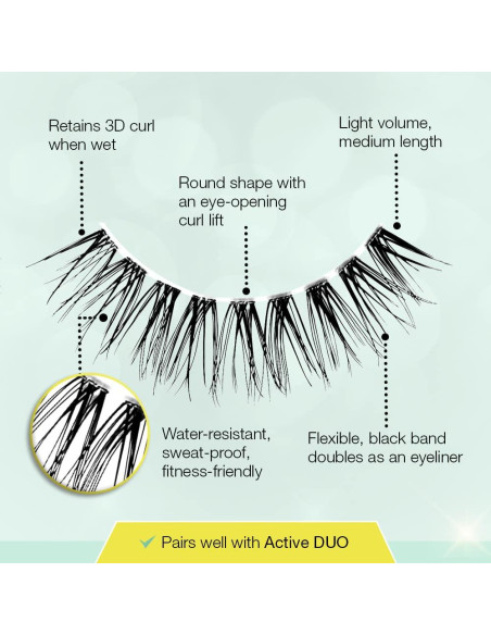 Pestañas Postizas Ardell Active Lashes - Impermeables y Naturales Pestañas Postizas Ardell Active Lashes - Impermeables y Naturales