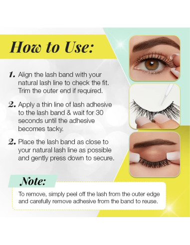 Pestañas Postizas Ardell Active Lashes - Impermeables y Naturales