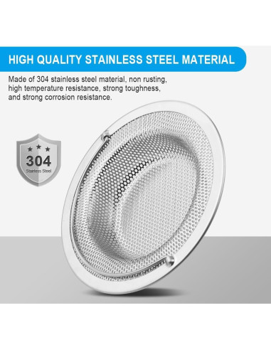 Colador de Fregadero de Acero Inoxidable Haodex 11 cm