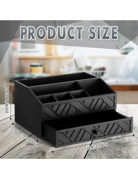 Dispensador de Platos de Papel Marsui, Organizador de Madera 34x26.6 cm Dispensador de Platos de Papel Marsui, Organizador de Madera 34x26.6 cm