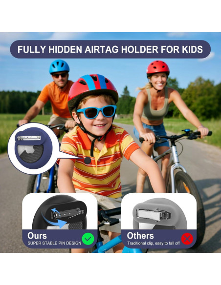Soporte para AirTag Natyos 4-Pack Funda Metal y Silicona Soporte para AirTag Natyos 4-Pack Funda Metal y Silicona