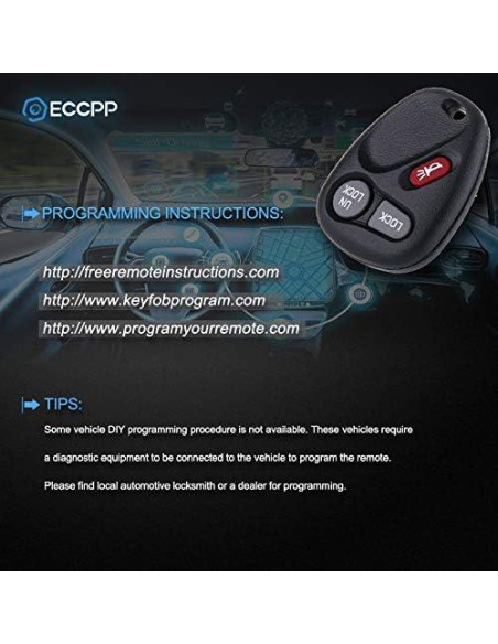 Control Remoto Entrada Sin Llave ECCPP para Chevy y GMC Control Remoto Entrada Sin Llave ECCPP para Chevy y GMC