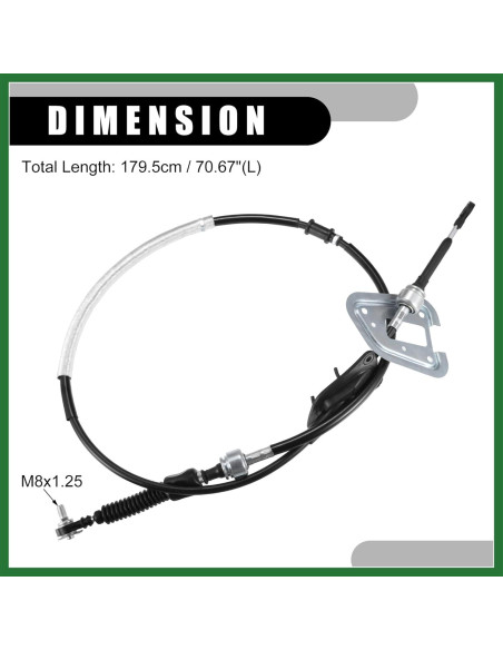 Cable de Cambio de Transmisión Automática Motoforti para Toyota Highlander 2001-2003 Cable de Cambio de Transmisión Automática Motoforti para Toyota Highlander 2001-2003