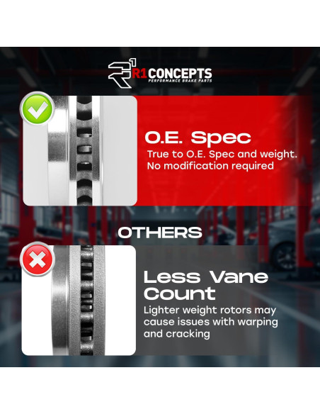 Kit de Freno Trasero R1 Concepts eLine para Lexus, Toyota Kit de Freno Trasero R1 Concepts eLine para Lexus, Toyota